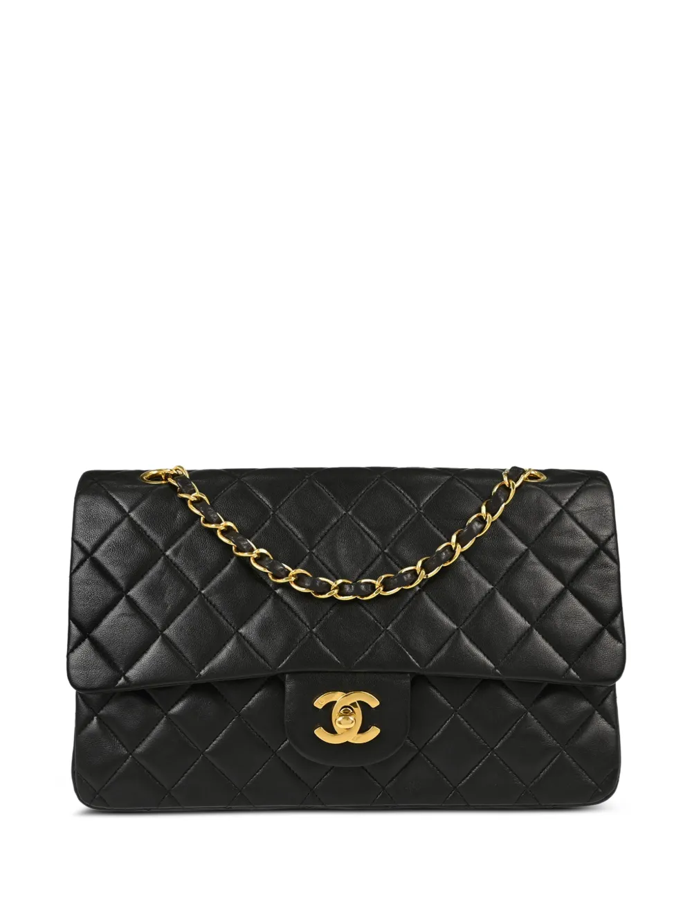 CHANEL Pre-Owned 1991-1994 Double Flap quilted shoulder bag - Schwarz
