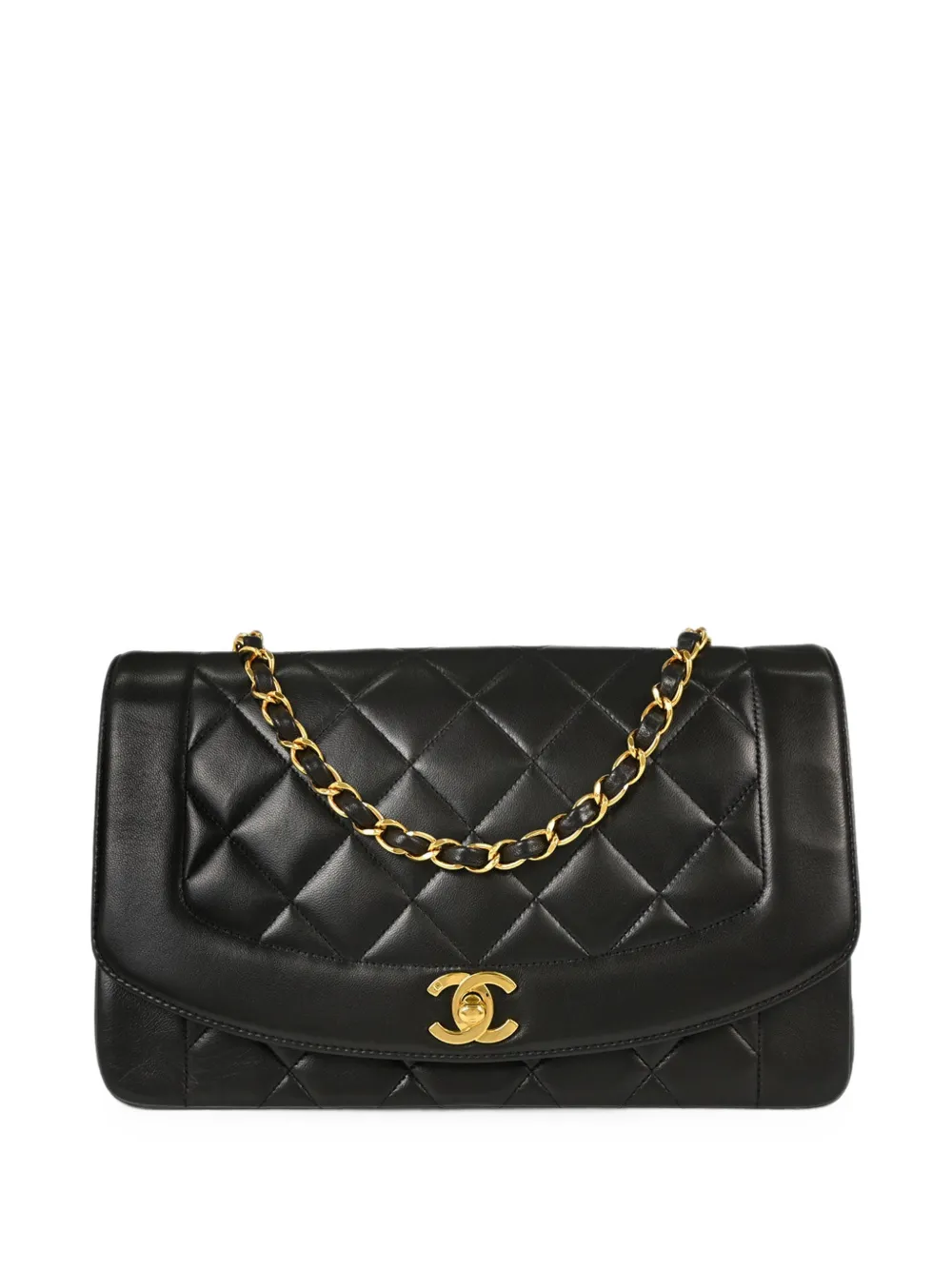 CHANEL Pre-Owned 1994-1996 medium Diana quilted shoulder bag - Schwarz