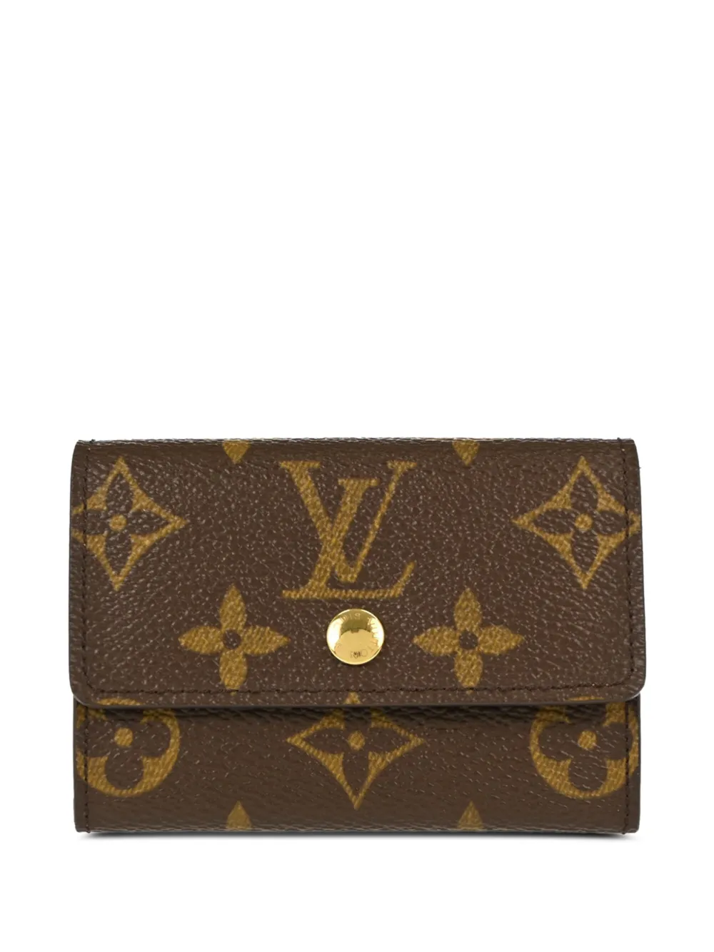 Louis Vuitton Pre-Owned Monogram Porte Monnaie Plat wallet - Marrone