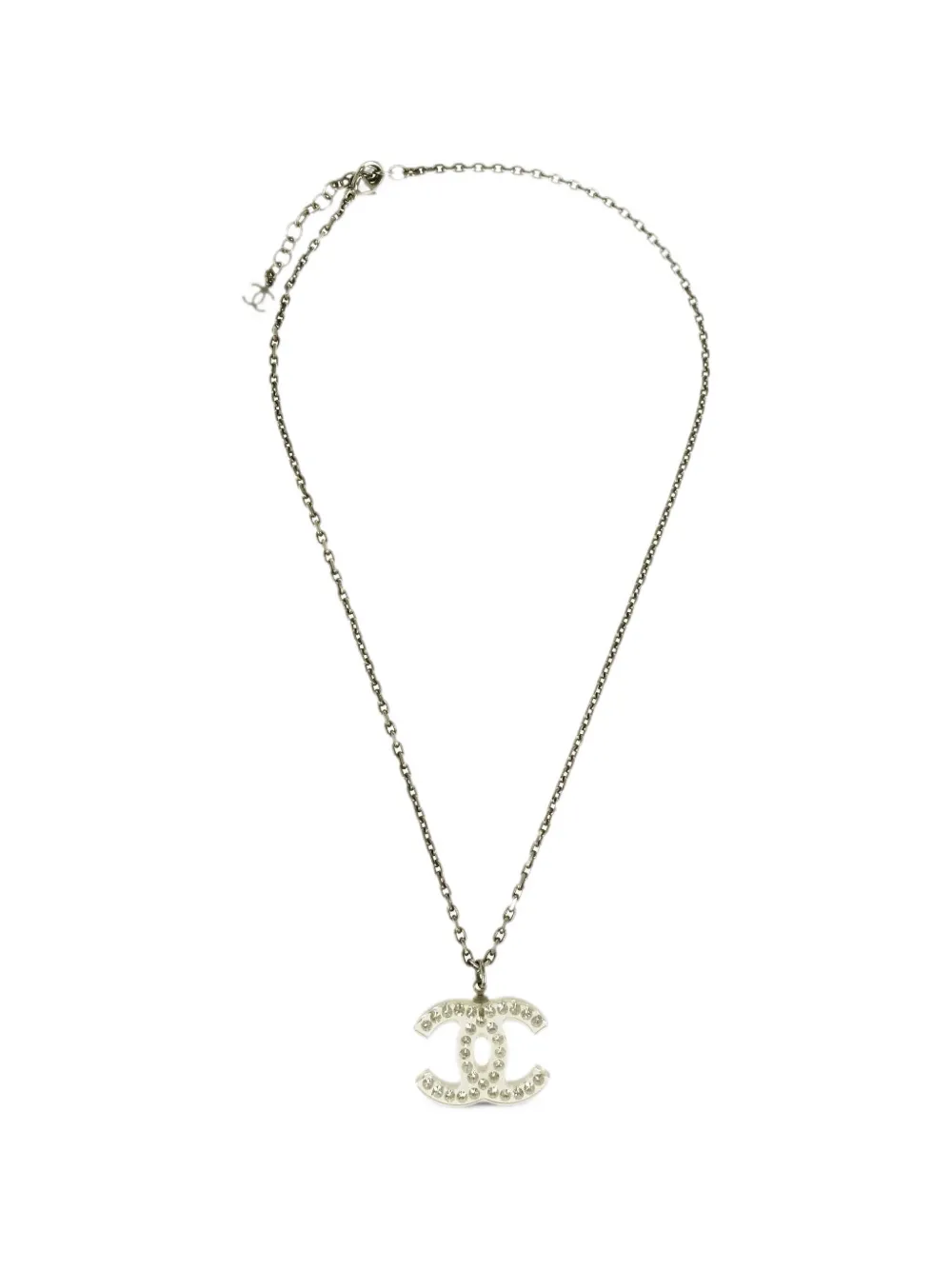 CHANEL Pre-Owned CC pendant necklace - Argento