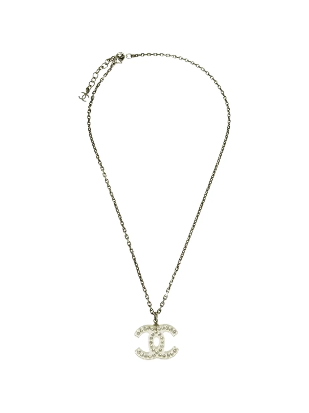 CHANEL Pre-Owned CC pendant necklace - Silver