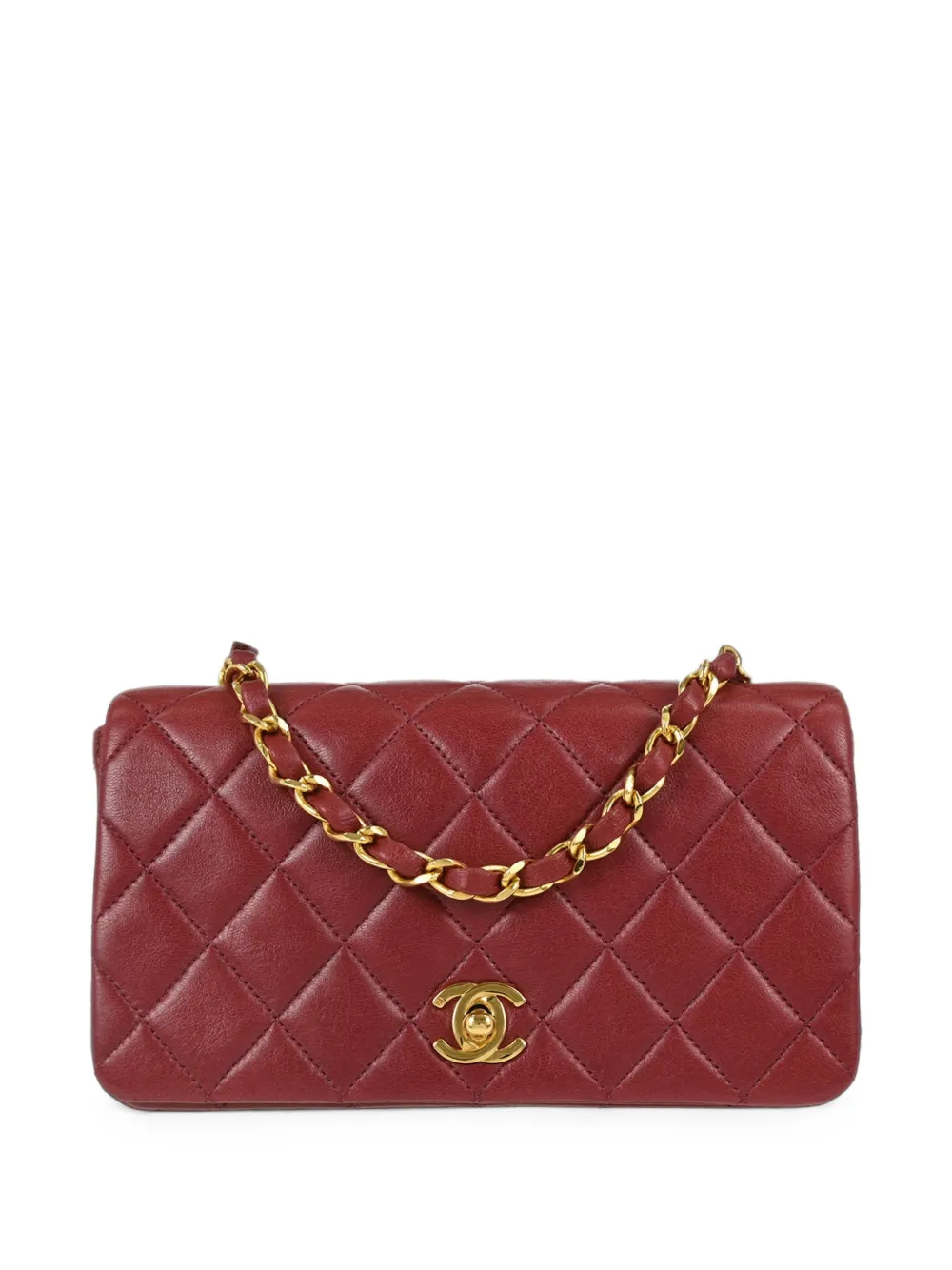 CHANEL Pre-Owned 1989-1991 Mini Full Flap shoulder bag - Rosso