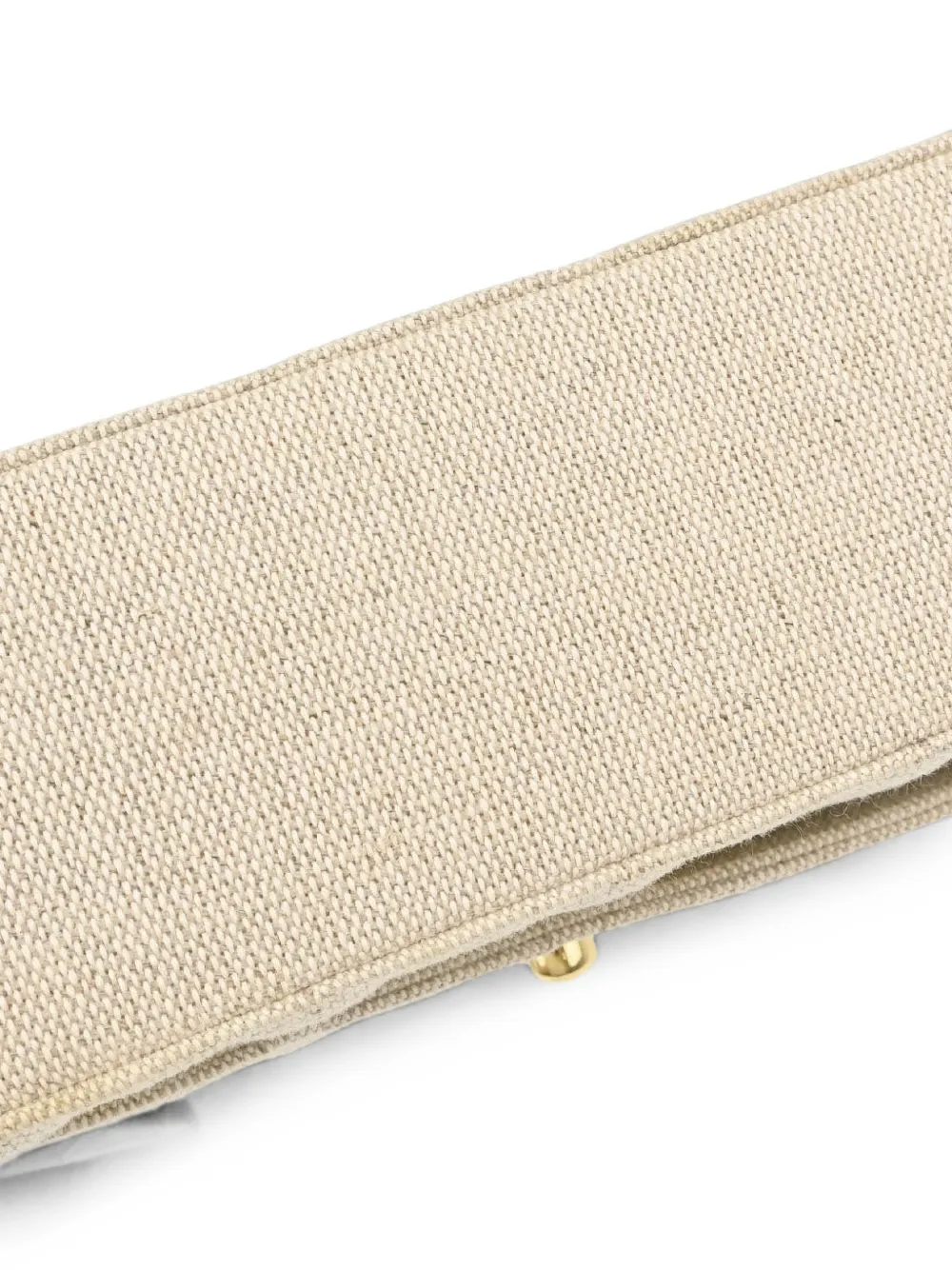 CHANEL Pre-Owned 1997-1999 gewatteerde linnen schoudertas Beige