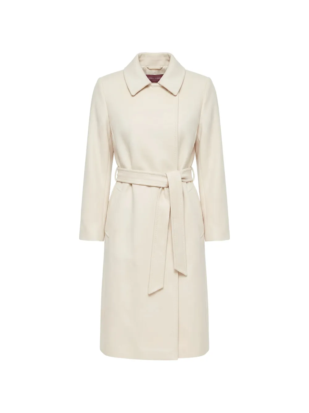 Max Mara Bcollag belted virgin wool coat Beige