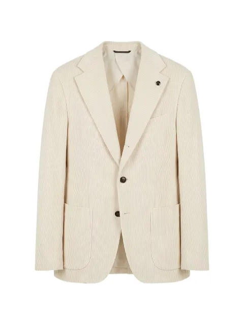 Peserico corduroy single-breasted blazer