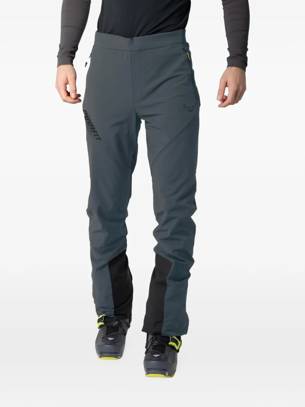 DYNAFIT Skibroek met logo-print en vlakken Grijs