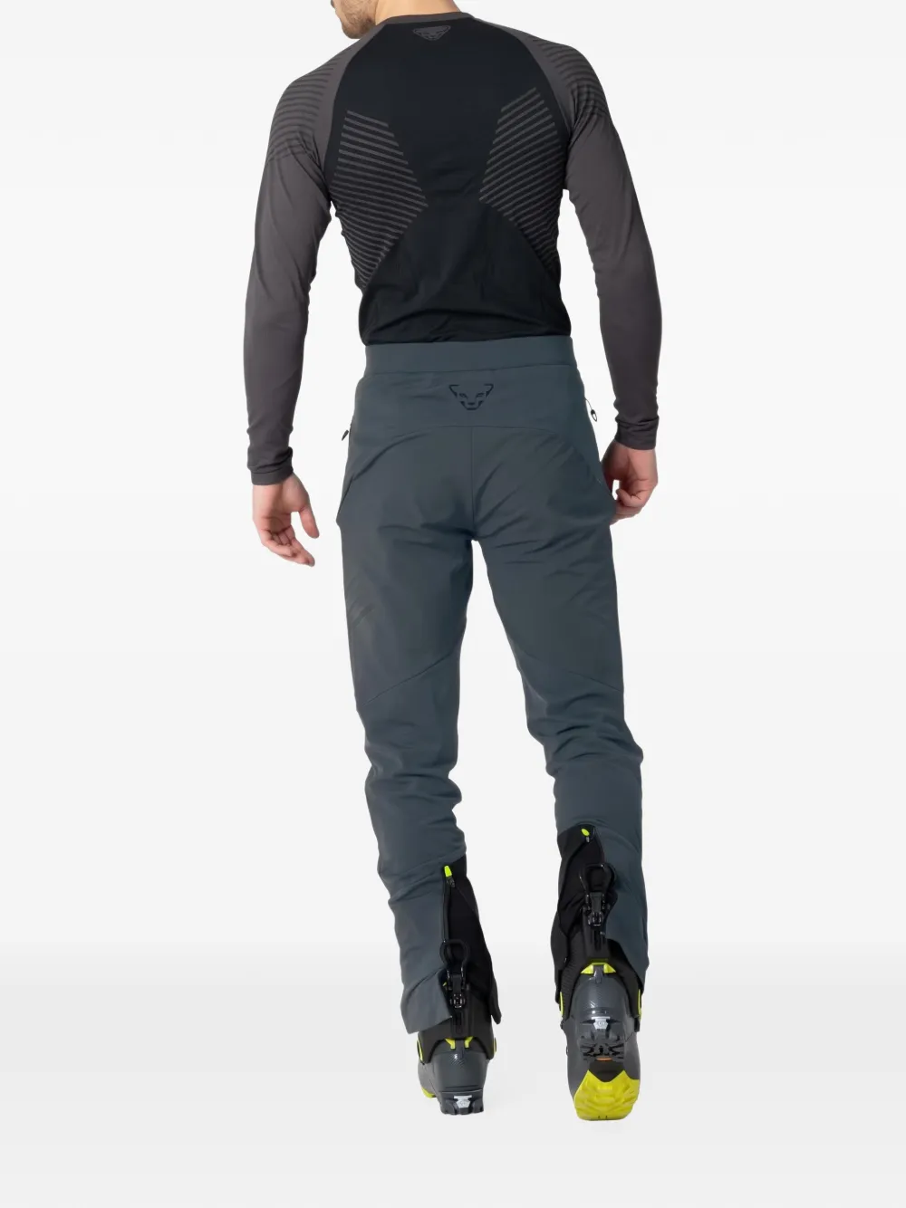 DYNAFIT Skibroek met logo-print en vlakken Grijs