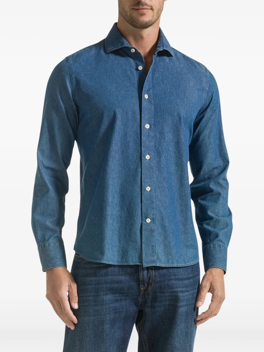 Seventy Denim overhemd Blauw