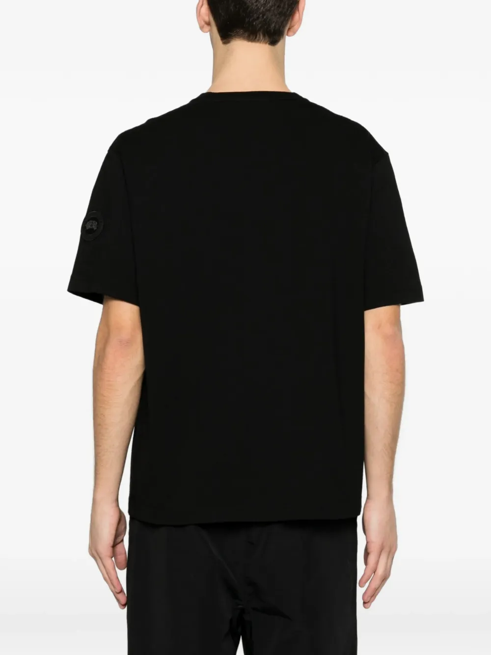 Canada Goose logo-patch T-shirt Zwart