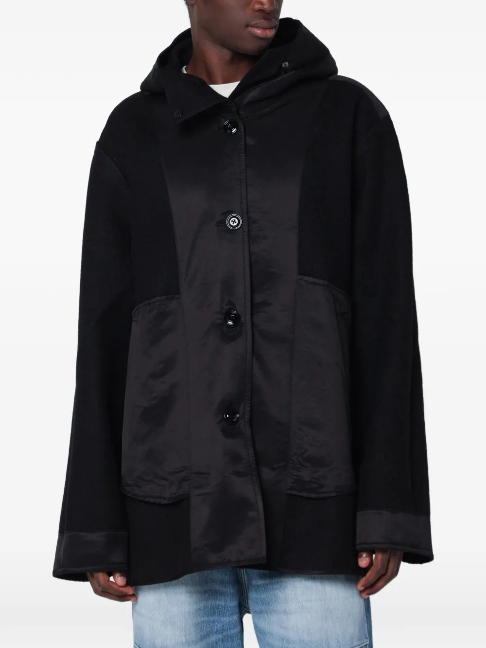 OUR LEGACY reversible hooded jacket Zwart