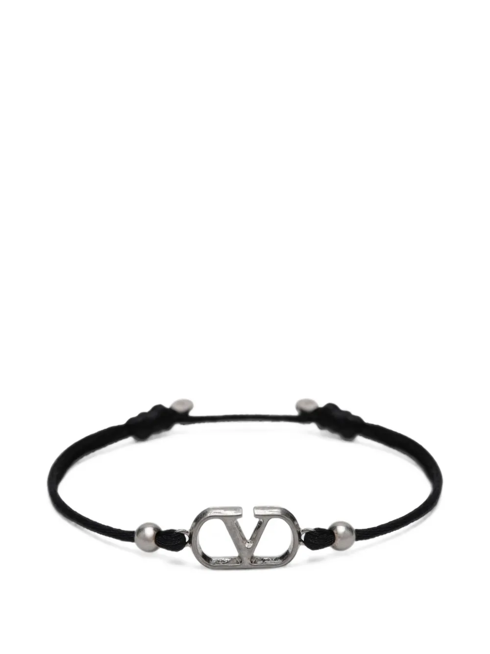 Valentino Garavani VLogo Signature cord bracelet - Argento