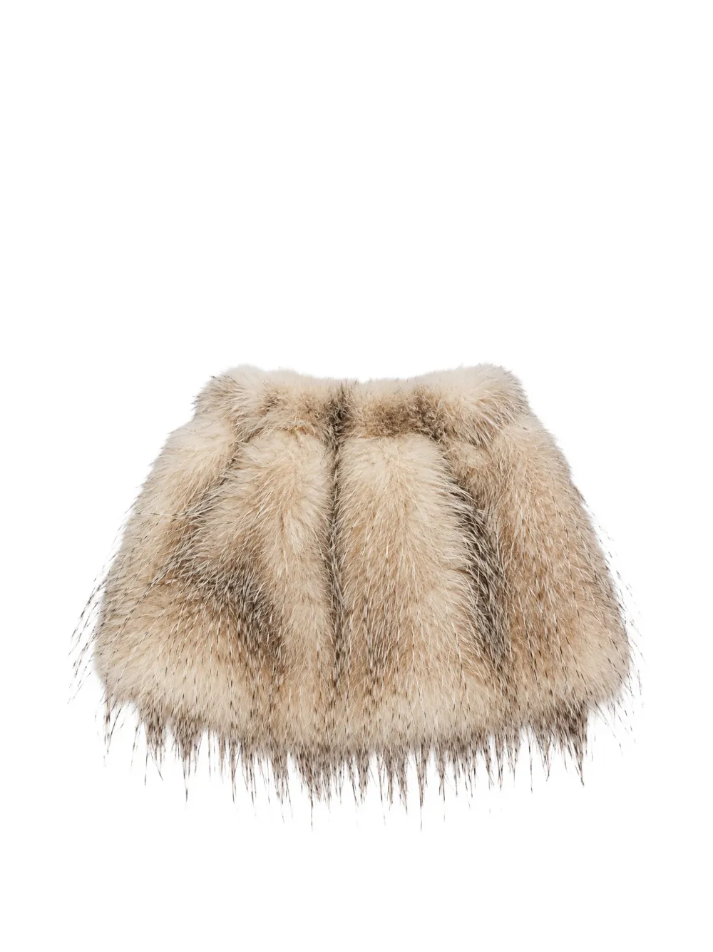 Miss Grant Kids faux-fur skirt - Tons neutres