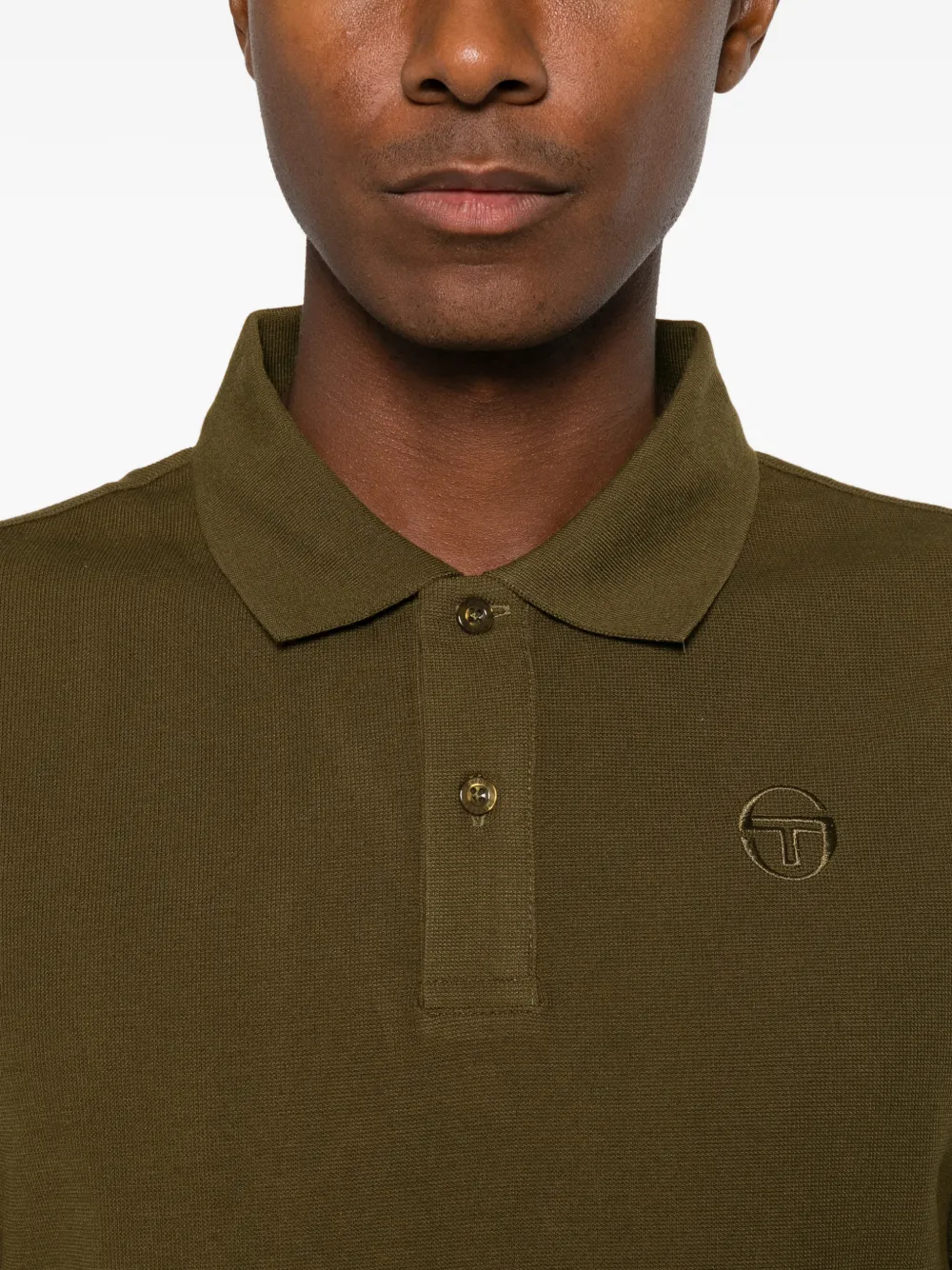 Sergio Tacchini Sergio poloshirt met geborduurd logo Groen
