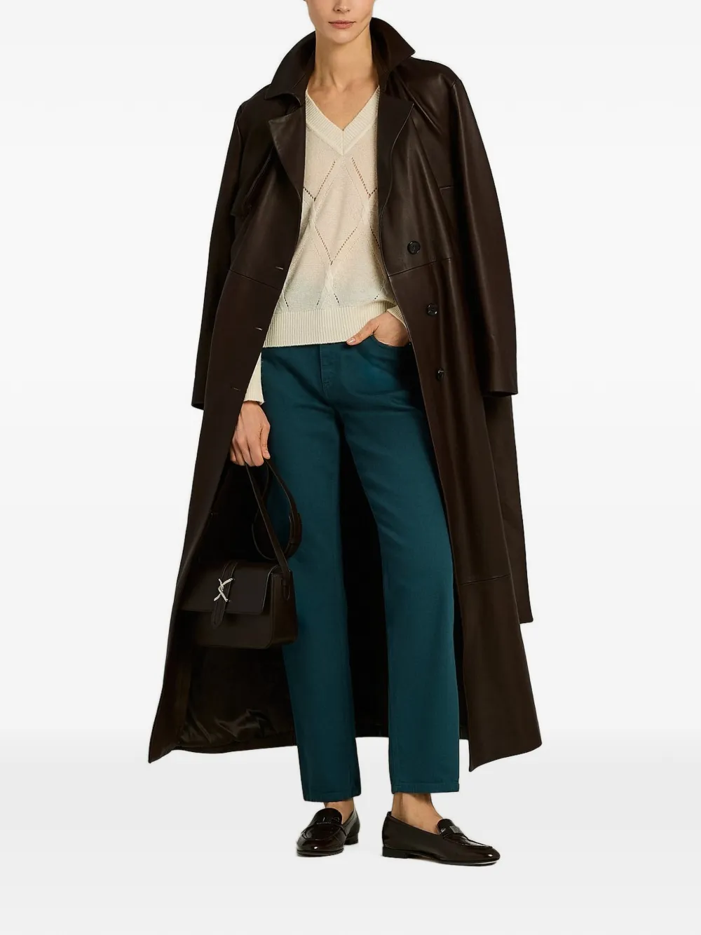 Kiton straight-leg jeans Groen