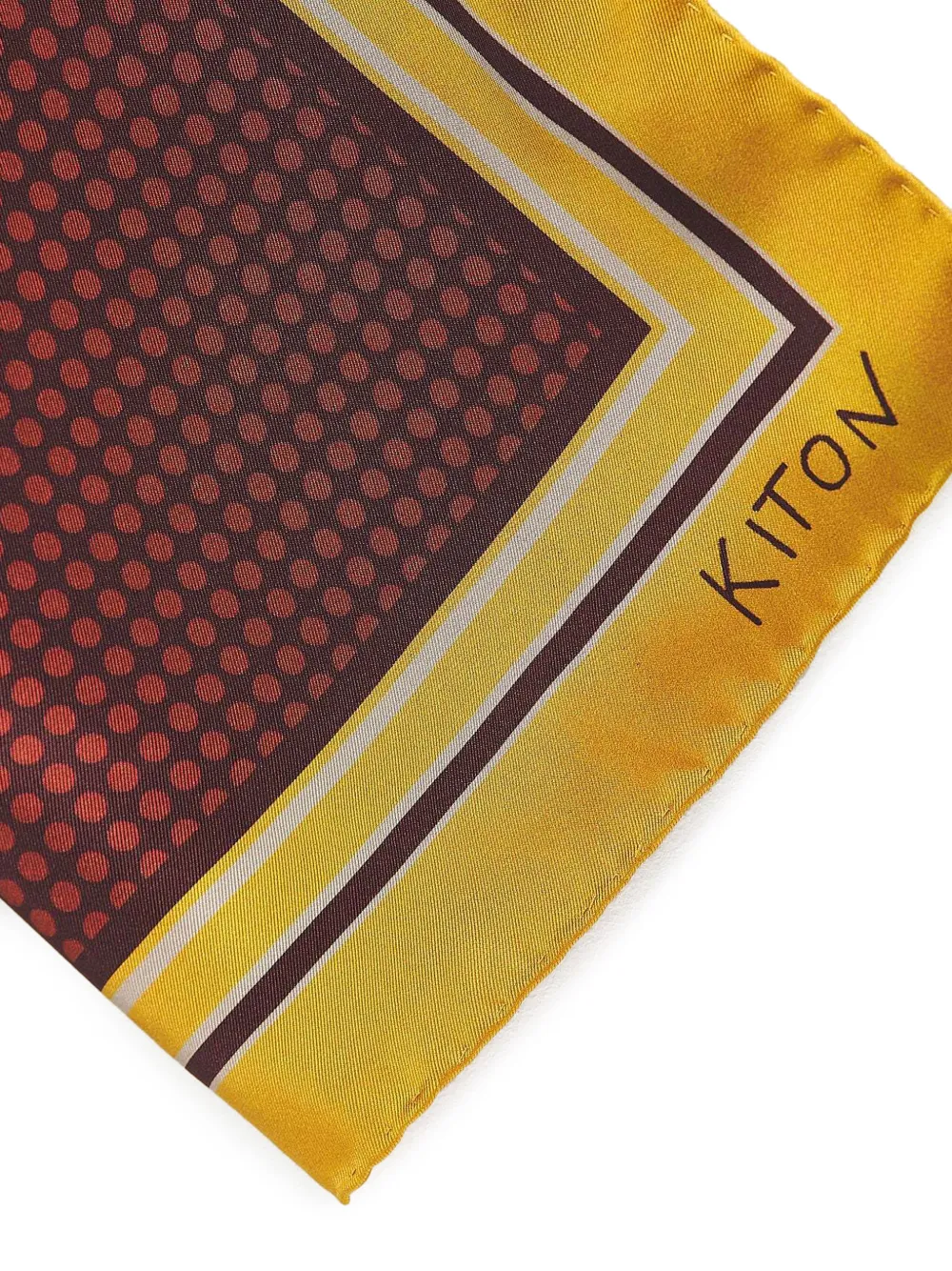 Kiton Sjaal met stippen Rood