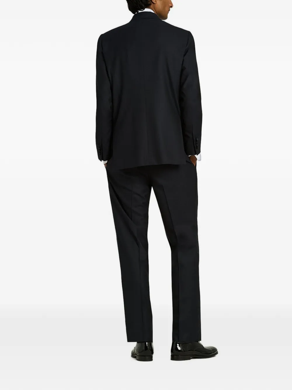 Kiton Smoking met dubbele rij knopen Blauw