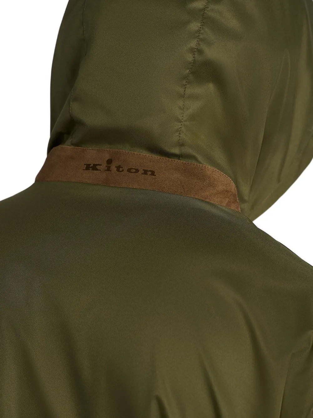 Kiton Jack met capuchon Groen