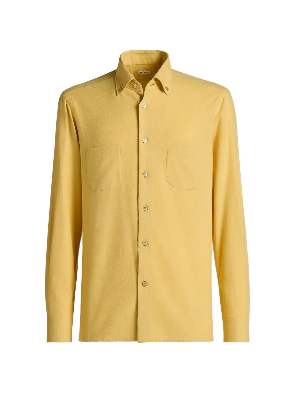 Kiton Ciro double-pocket shirt Geel