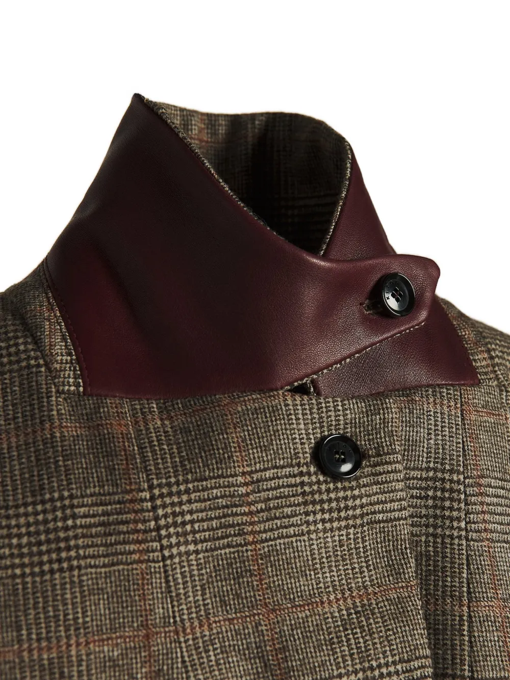 Kiton Blazer met enkele rij knopen Bruin