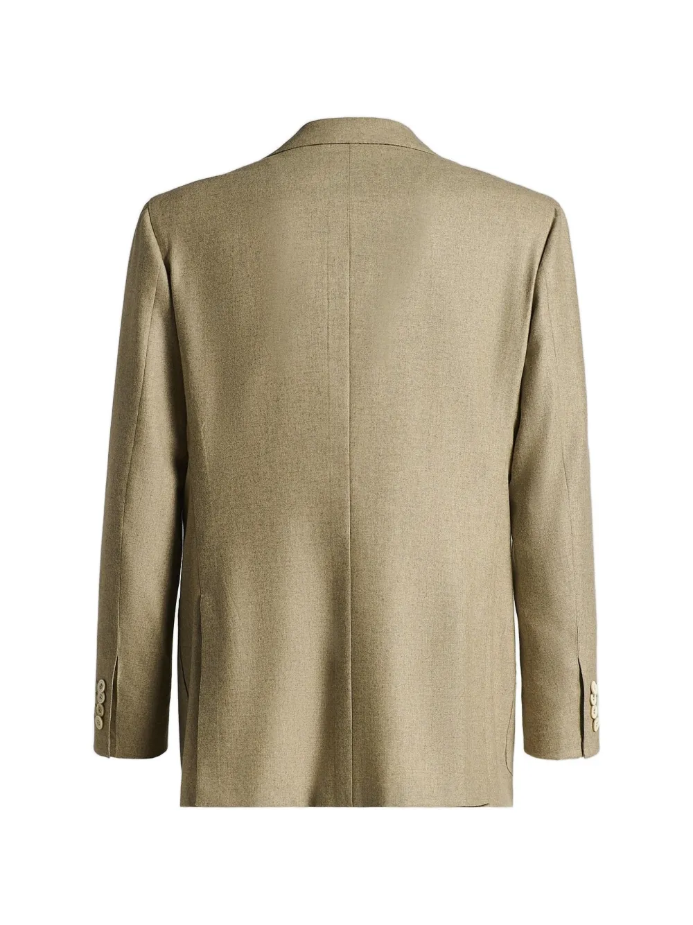 Kiton Kasjmier blazer met gekerfde revers Beige