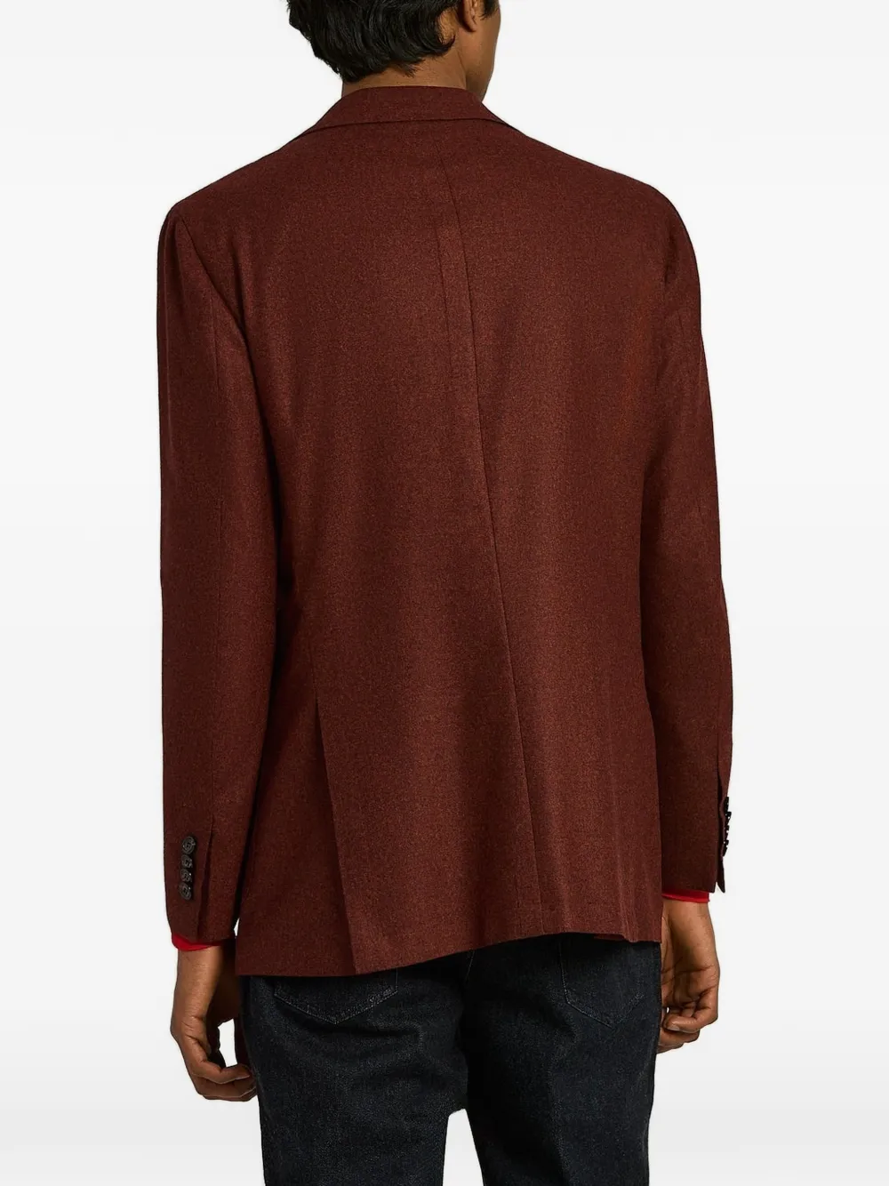 Kiton Blazer met enkele rij knopen Rood