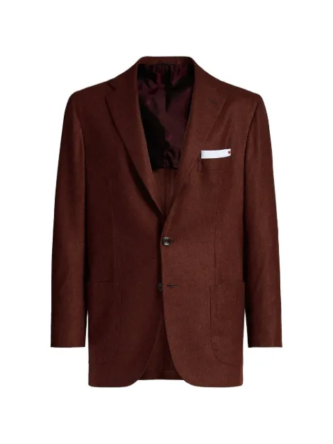 Kiton single-breasted cashmere blazer