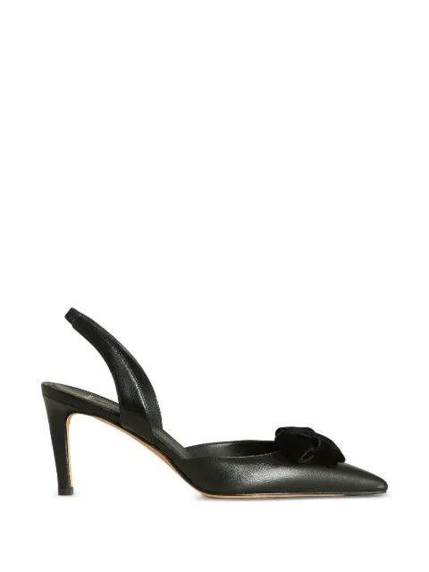 Kiton bow-detail slingback pumps