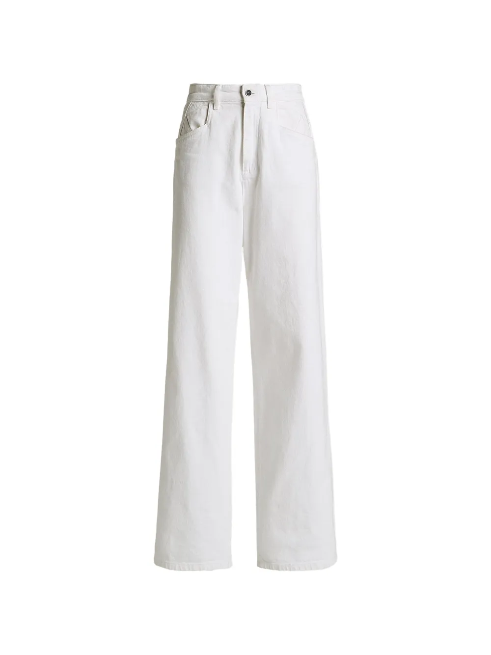 Kiton Jeans mit weitem Bein - Weiß