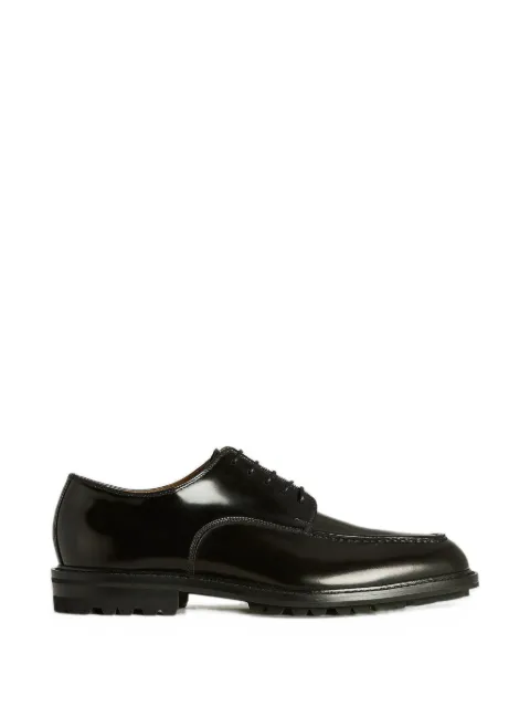 Kiton brushed-leather lug-sole Derby shoes