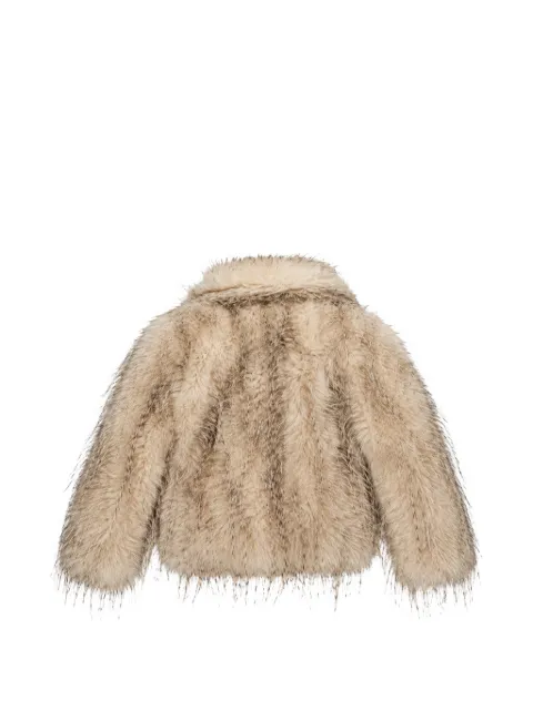 Miss Grant Kids faux-fur jacket