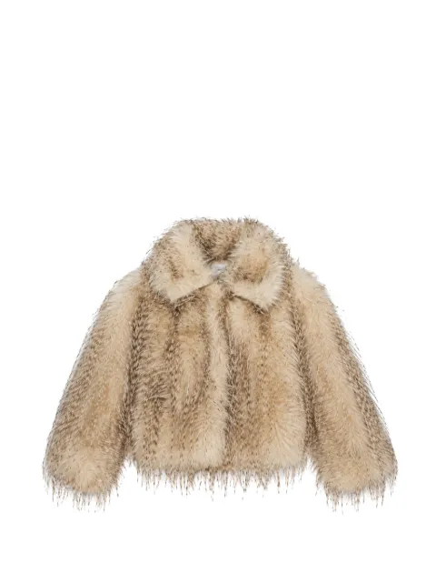 Miss Grant Kids faux-fur jacket