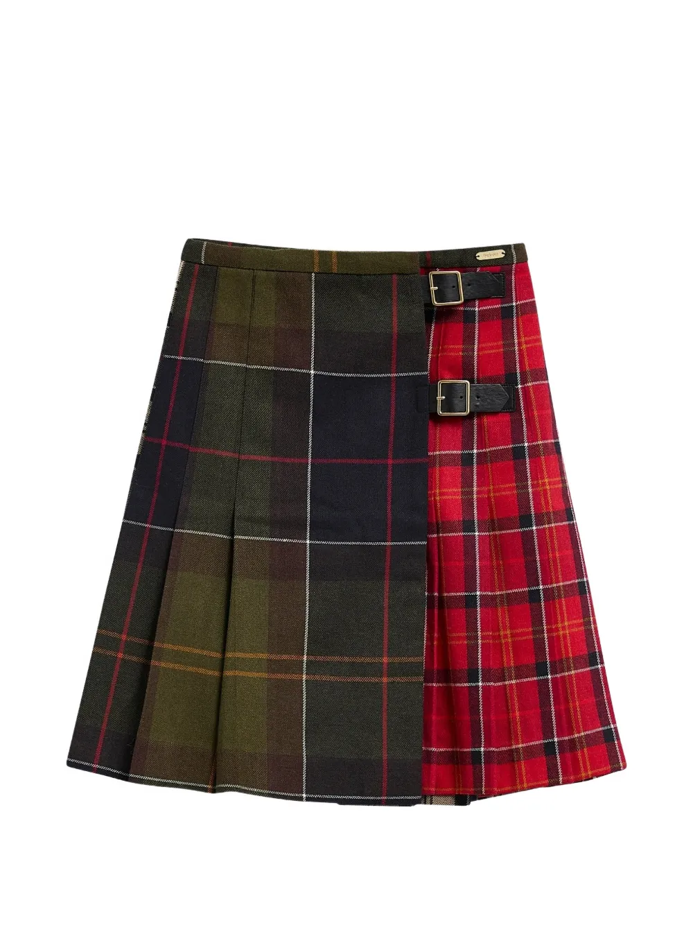 Barbour International Gillian tartan mini skirt - Rosso