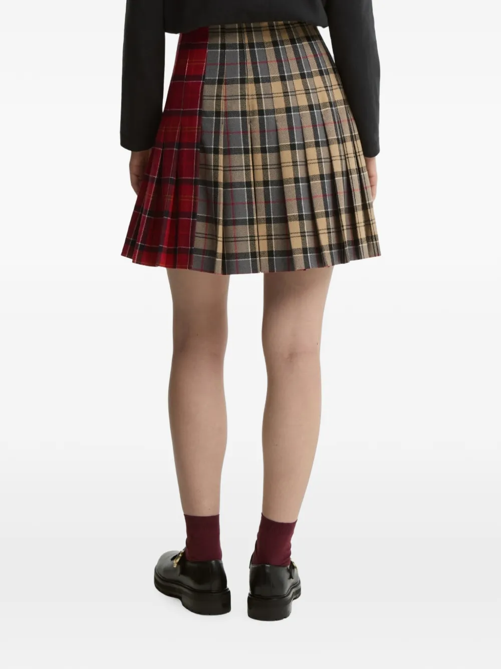 Barbour International Gillian tartan mini skirt Rood