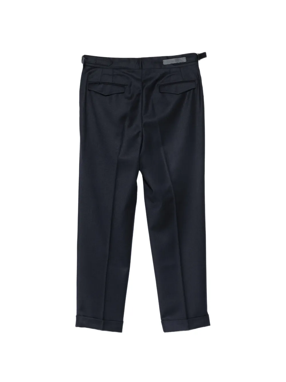 Briglia 1949 pleated-waistband turned-up-hem trousers Blauw