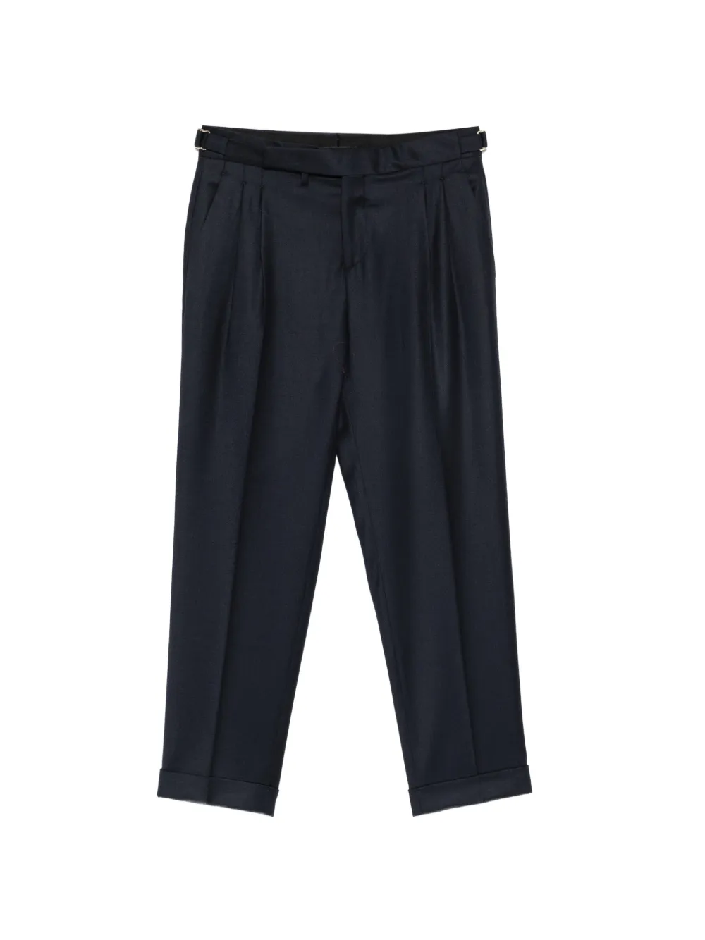 Briglia 1949 pleated-waistband turned-up-hem trousers Blauw