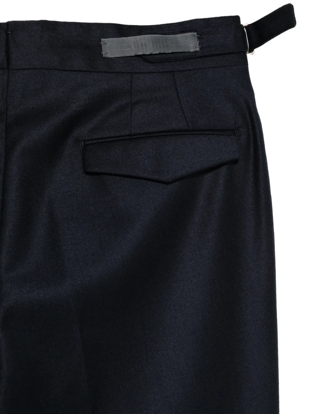 Briglia 1949 pleated-waistband turned-up-hem trousers Blauw