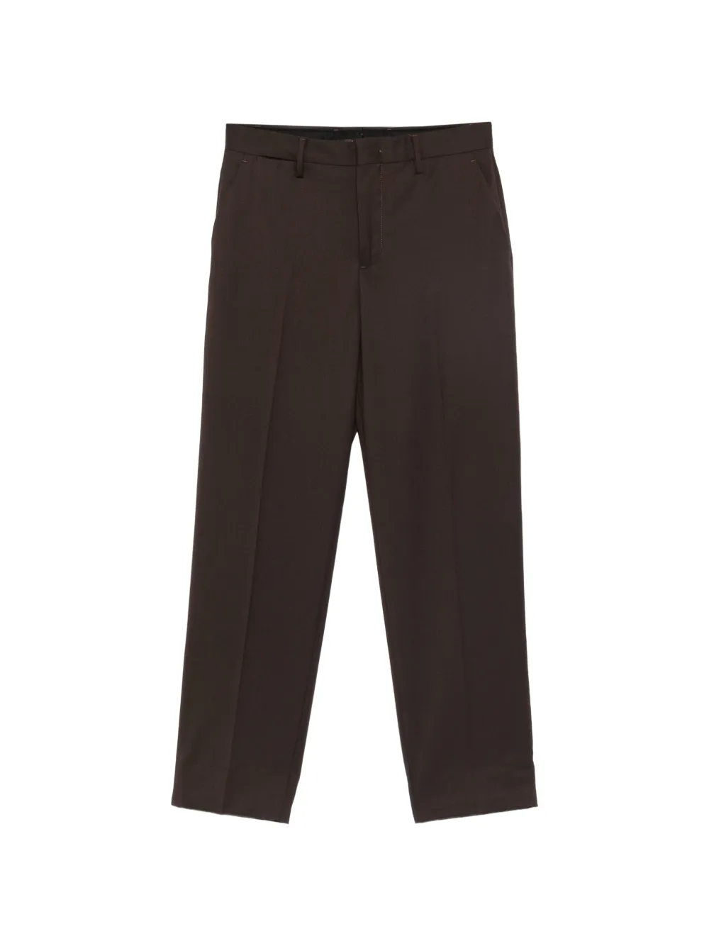 Briglia 1949 pressed-crease tailored trousers Bruin