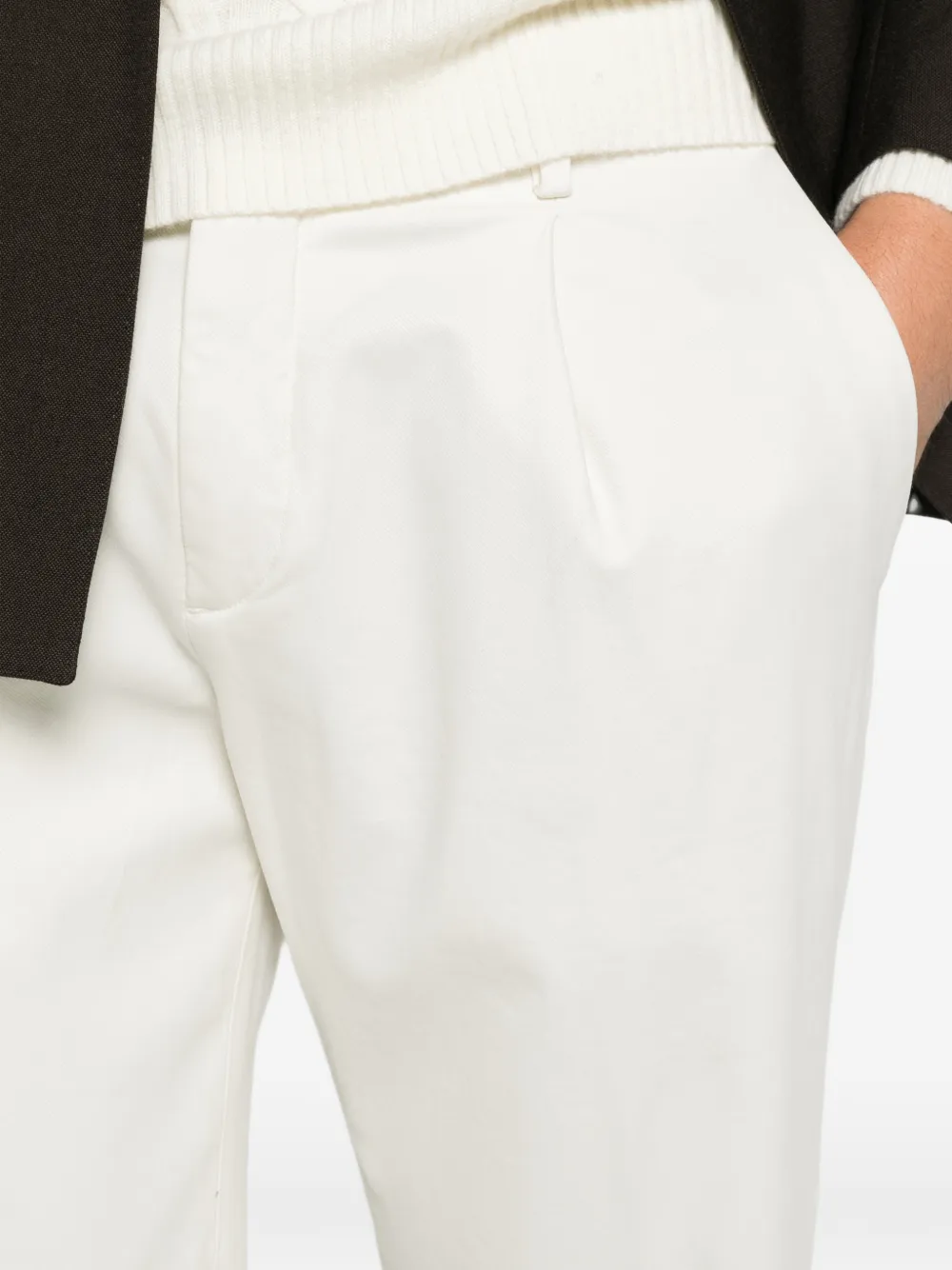 Briglia 1949 pleated-detail straight-leg trousers Wit