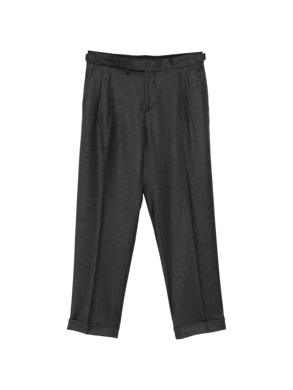 Briglia 1949 pleated-detail turn-up trousers Grijs