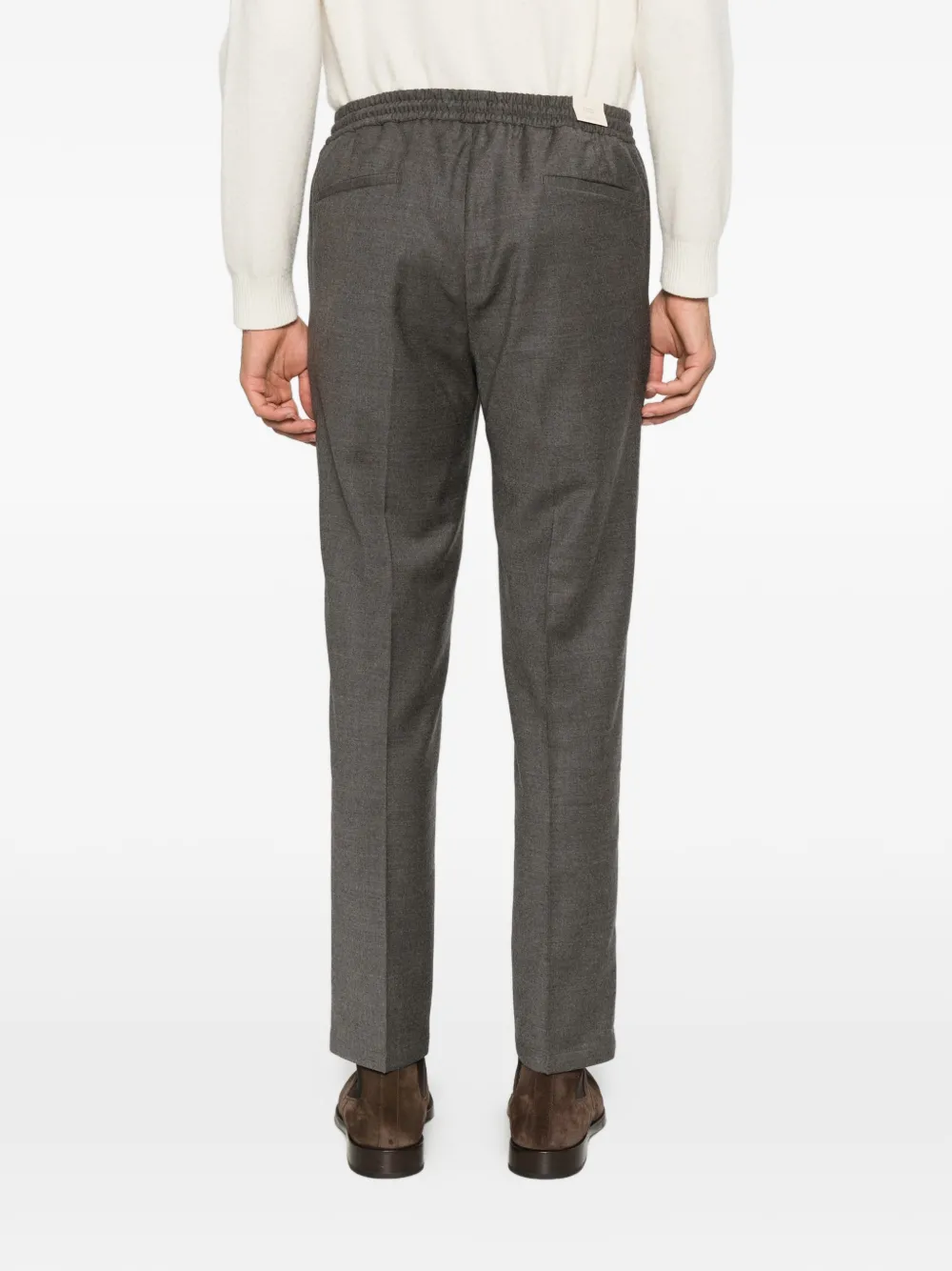 Briglia 1949 Wimbledon drawstring pleated trousers Bruin