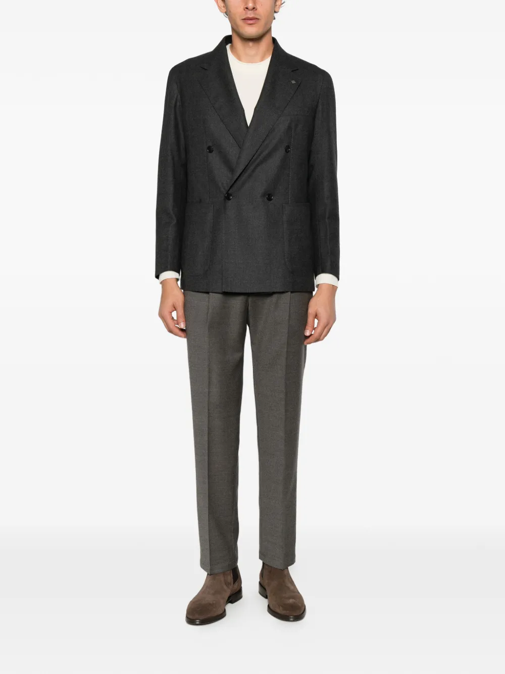 Briglia 1949 Wimbledon drawstring pleated trousers Bruin