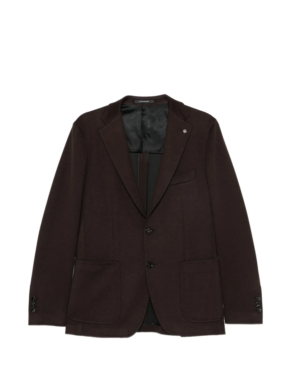Tagliatore single-breasted notch-lapel jacket - Brown