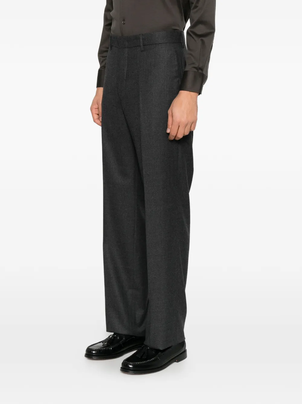 Tagliatore pressed-crease tailored trousers Grijs