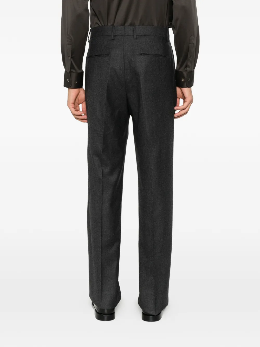 Tagliatore pressed-crease tailored trousers Grijs