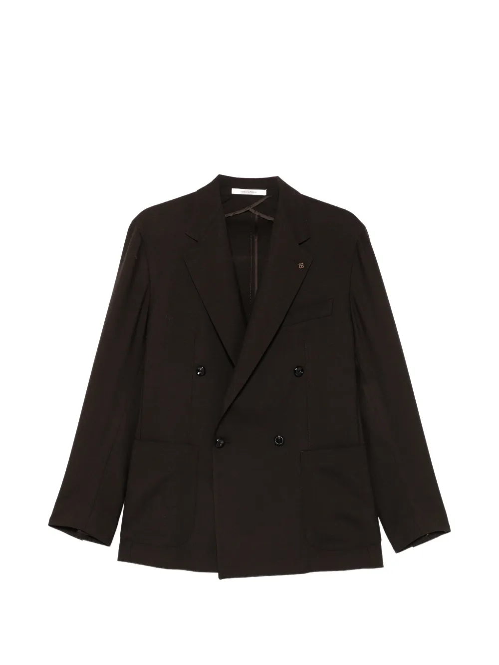 Tagliatore double-breasted peak-lapel blazer Zwart