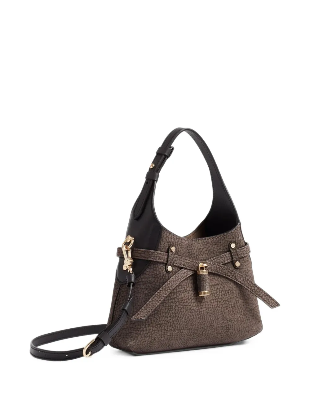 Borbonese mini B-Halo eye-of-partridge tote bag - Marron Borbonese mini B-Halo eye-of-partridge tote bag - Marron