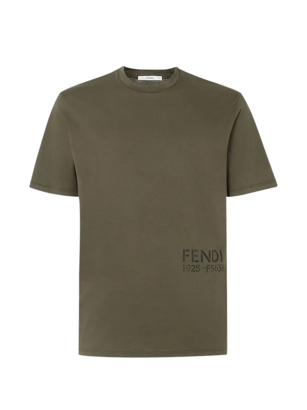 FENDI green cotton T-shirt - Vert