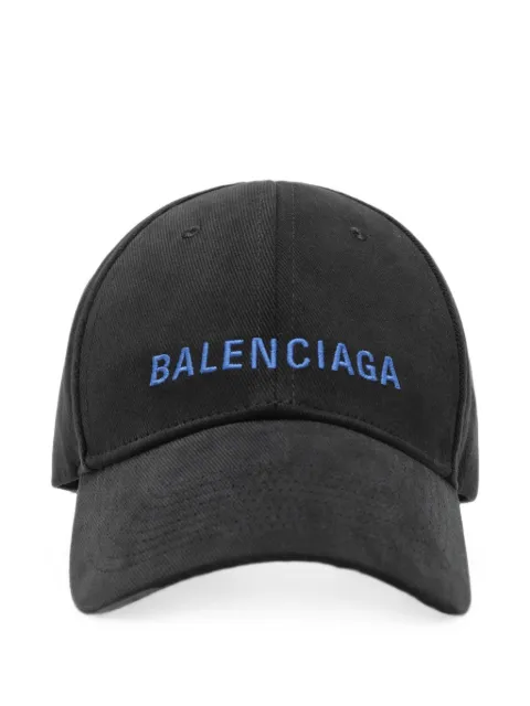 Balenciaga logo cap in black