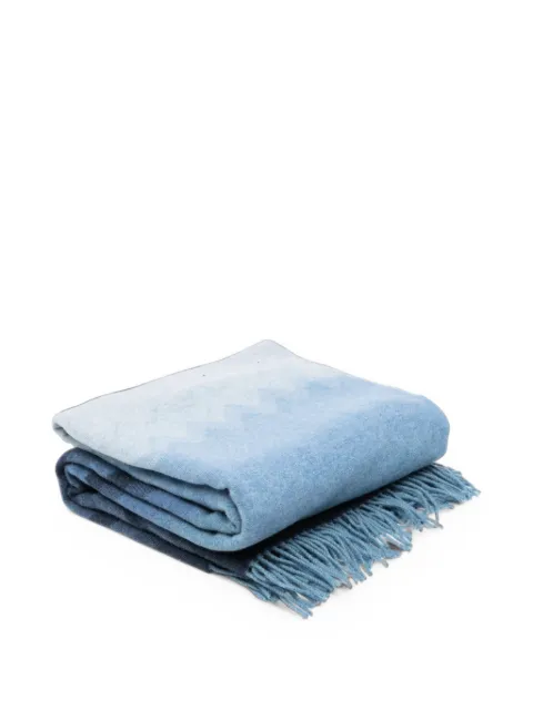 Missoni Home zigzag-pattern fringed throw