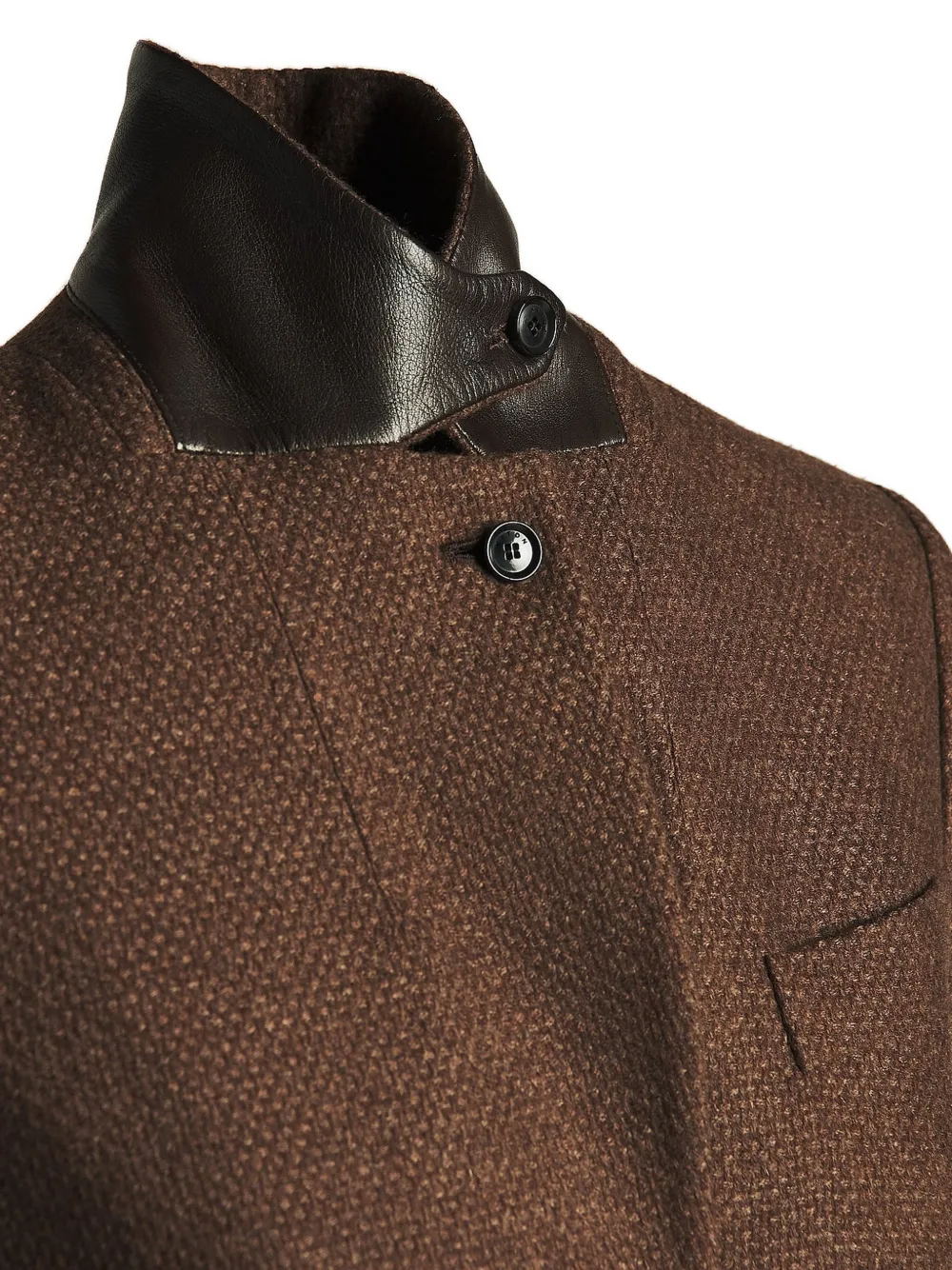 Kiton Blazer met enkele rij knopen Bruin